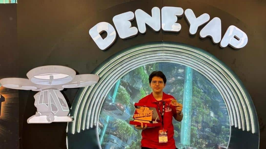 Övgü Terzibaşıoğlu Anadolu Lisesi 10. sınıf öğrencisi Utku Çetin, Makeathon Kategorisinde Türkiye 3.sü Oldu!